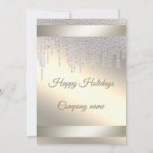 Elegant dazzle shiny kerfeest kaart (Achterkant)