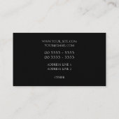 Elegant Dazzling Blue Visitekaartje (Achterkant)