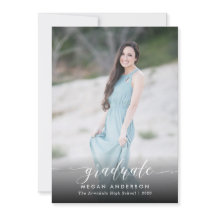 Elegant de aankondiging van het afstuderen van de 