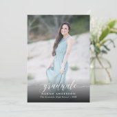 Elegant de aankondiging van het afstuderen van de (Staand voorkant)