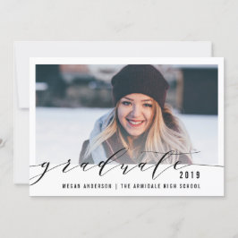 Elegant de aankondiging van het afstuderen van de 