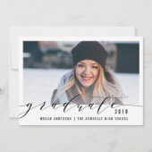 Elegant de aankondiging van het afstuderen van de  (Voorkant)