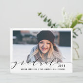 Elegant de aankondiging van het afstuderen van de  (Staand voorkant)