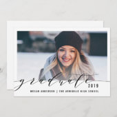 Elegant de aankondiging van het afstuderen van de  (Voorkant / Achterkant)