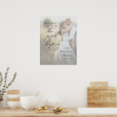 Elegant De avond voor foto Repetitie welkom Poster (Keuken)