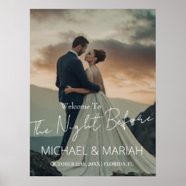 Elegant de avond voor repetitie diner foto poster