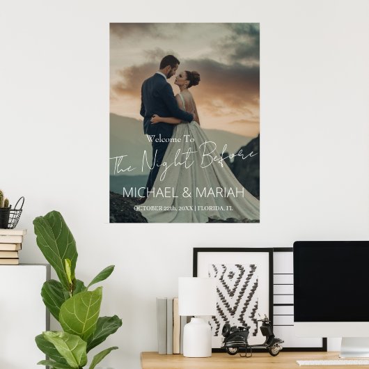 Elegant de avond voor repetitie diner foto poster (Thuiskantoor)