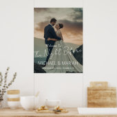 Elegant de avond voor repetitie diner foto poster (Keuken)