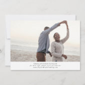 Elegant de Foto van het Manuscript sparen de Datum Save The Date (Achterkant)