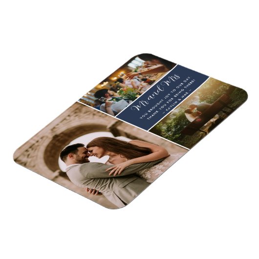 Elegant de heer en mevrouw Hartelijk dank Foto Col Magneet