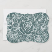 Elegant de heer & Mrs Coed Bridal of Wedding Showe Kaart (Achterkant)