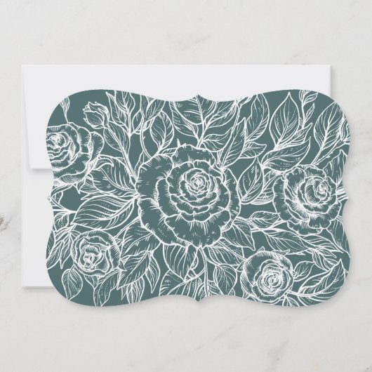 Elegant de heer & Mrs Coed Bridal of Wedding Showe Kaart (Achterkant)