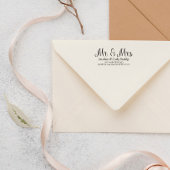 Elegant de heer & Mrs. Name & Address Zelfinktende Stempel