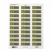 Elegant "De Kus" Koppel Etiket (Full Sheet)