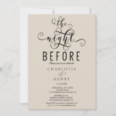 Elegant de nacht voor het repetitief eten kaart (Voorkant)