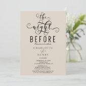 Elegant de nacht voor het repetitief eten kaart (Staand voorkant)