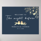 Elegant de nacht voor het repetitief eten poster (Voorkant)