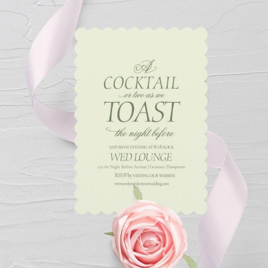 Elegant de nacht voor Rococó bruiloft Feestdagenkaart