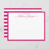 Elegant de nota van de Calligrafie van het Manuscr Notitiekaartje (Voorkant / Achterkant)