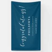 Elegant de Partij van de Graduatie van het manuscr Spandoek (Verticaal)