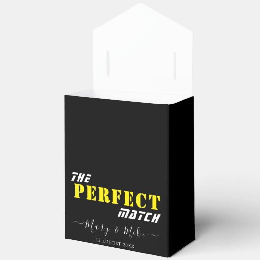 Elegant De Perfecte Match Grote Tent Bedankdoosjes (Open)