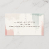 Elegant de Slag van de Borstel van de Waterverf, B Visitekaartje (Achterkant)