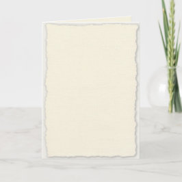 Elegant Deckle Edge Folded Paper Wedding