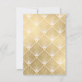 Elegant Deco 1920's Foto Wedding Thankyou Bedankkaart (Achterkant)