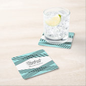 Elegant Deco Aqua Afstuderen Onderzetters (Insitu)