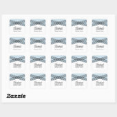 Elegant Deco Blue Afstuderen Stickers (Vel)