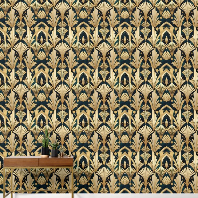 Elegant Deco Diamonds Behang - Geometrische kunst (Hal)