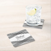 Elegant Deco Gray Afstuderen Onderzetters (Insitu)