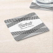 Elegant Deco Gray Afstuderen Onderzetters (Schuin)