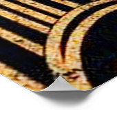 Elegant Deco Lady met Fan Poster (Hoek)