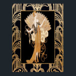 Elegant Deco Lady met Fan Poster<br><div class="desc">Als u verkiest om te downloaden, maakt Uw lokale Winkel van de Analyse bordbord posters van uw download in verschillende grootte en in diverse texturen aan een zeer goede prijs. Soms met een korting. Een tip van mijn Amerikaanse vriend. Zie "Digitale afdrukken" online voor het Verenigd Koninkrijk. Ik heb deze...</div>