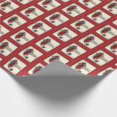 Elegant Deco Lady met Scottie , Schotse Terrier Cadeaupapier (Hoek)