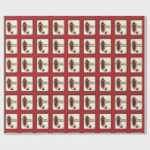 Elegant Deco Lady met Scottie , Schotse Terrier Cadeaupapier (Vlak)