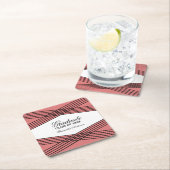 Elegant Deco Red Afstuderen Onderzetters (Insitu)