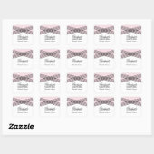Elegant Deco Roze Afstuderen Stickers (Vel)