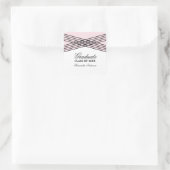 Elegant Deco Roze Afstuderen Stickers (Tas)