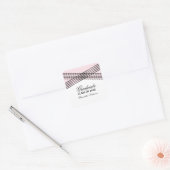 Elegant Deco Roze Afstuderen Stickers (Envelop)