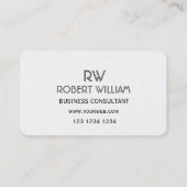 Elegant deco Style Pixel minimalistisch Profession Visitekaartje (Achterkant)