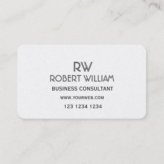 Elegant deco Style Pixel minimalistisch Profession Visitekaartje (Achterkant)