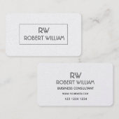 Elegant deco Style Pixel minimalistisch Profession Visitekaartje (Voorkant / Achterkant)