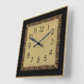 Elegant Deco Vierkante Klok (Hoek)