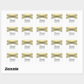 Elegant Deco Yellow Afstuderen Stickers (Vel)