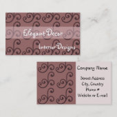Elegant Decor Visitekaartje (Voorkant / Achterkant)