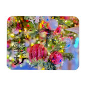 Elegant Decorated Christmas Tree Holiday Magneet (Horizontaal)