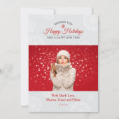 Elegant Decorated Holiday Photo Card Groupon Feestdagenkaart (Voorkant)