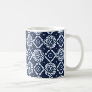 Elegant decoratief bloemenpatroon koffiemok